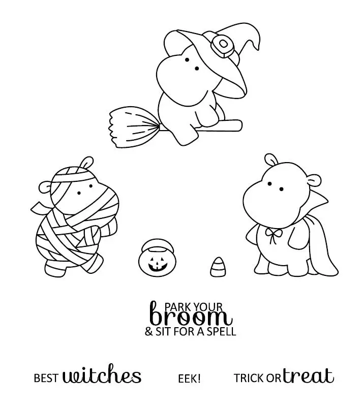 Бегемот прозрачный штамп или для DIY Скрапбукинг/изготовление карт/Дети забавное