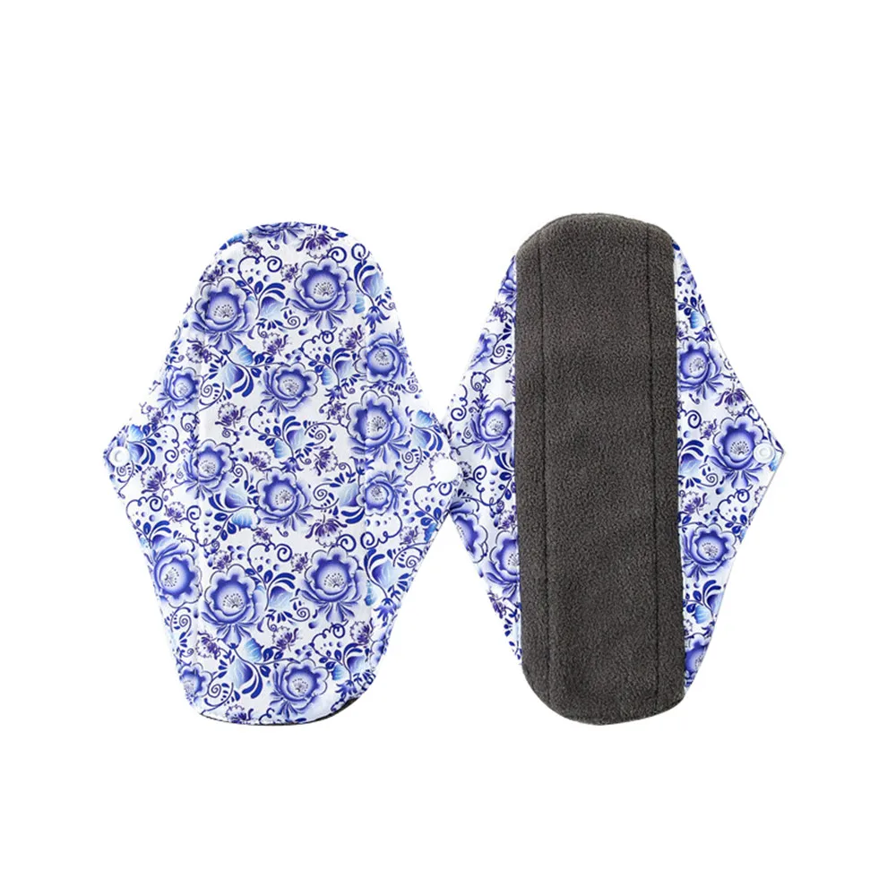 Washable Resuable Sanitary Pads Bamboo Cloth Reusable Serviette Hygienique Cartoon Print Women Menstrual Size S M L | Красота и