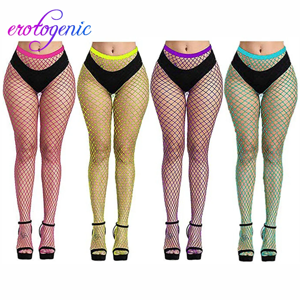 

Erotic Stockings 4PC Female Breathable Pantyhose Net Socks Stockings Pantyhose Underwear Sexy Collant Femme Sexy