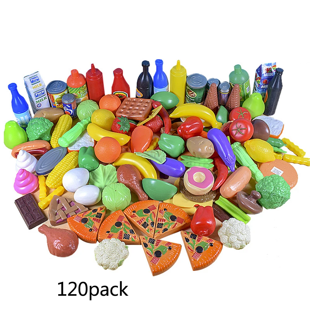 

Baby Cutting Fruits Vegetables Pretend Play Kids Kitchen Toys Miniature Safety Food Sets Educational Classic Toy For Children