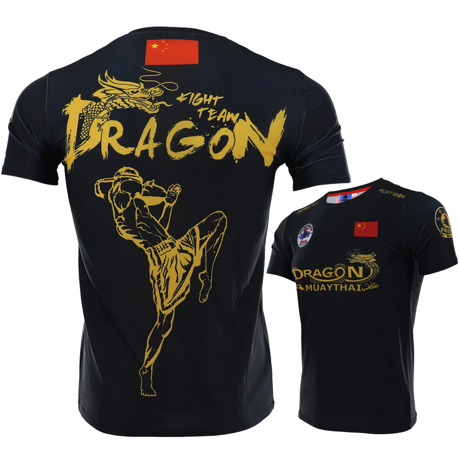 

Мужская быстросохнущая эластичная футболка для бокса, Муай Тай, MMA, тренировок, смешанных боевых искусств, трансляций, занятий фитнесом, бег...