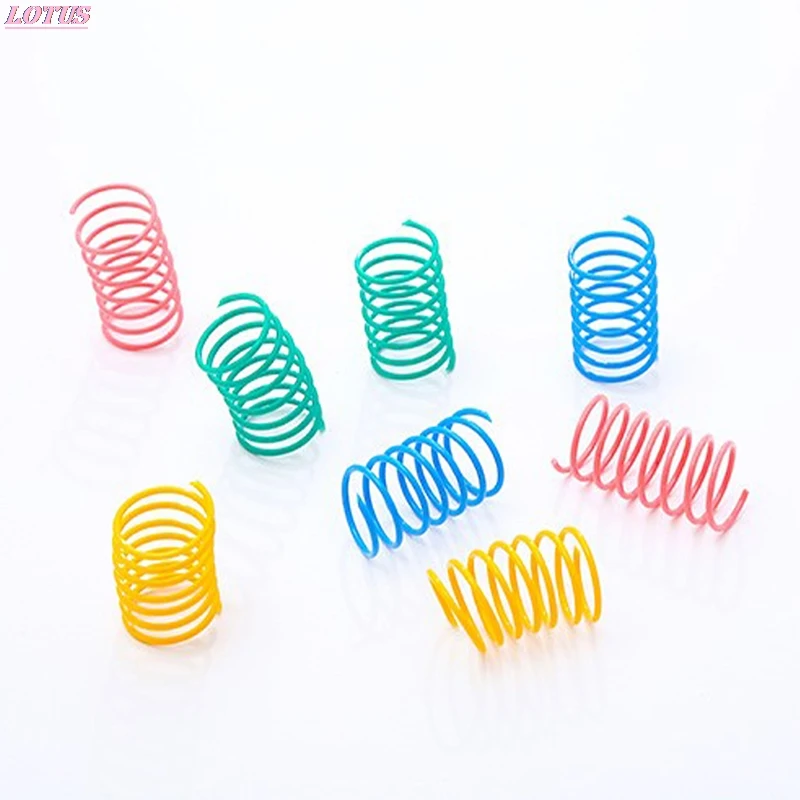 

Random Color Plastic Spoke Spiral Interactive Cat Toy Funny Game Cat Tease Product Toy Kitten Pet Accessories