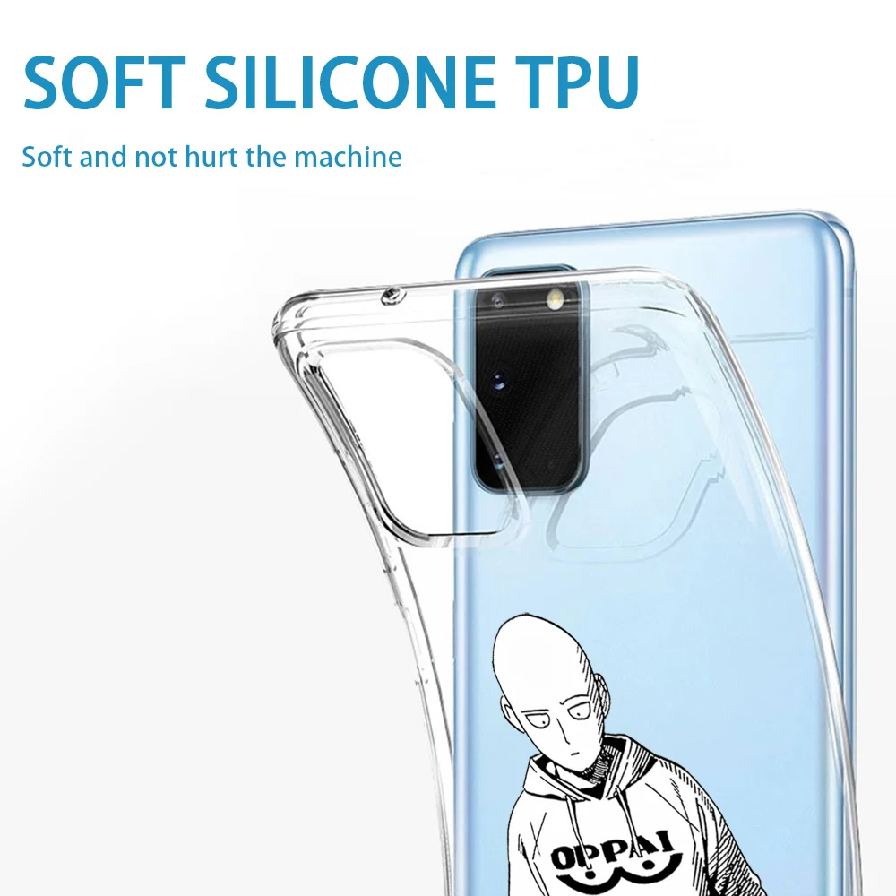 Мягкий ТПУ чехол ONE PUNCH MAN Saitama для Samsung Galaxy S10 S9 S8 S7 S20 Plus Ultra S10e A50 A51 A71 A70 A20 A10 A40 NOTE 10