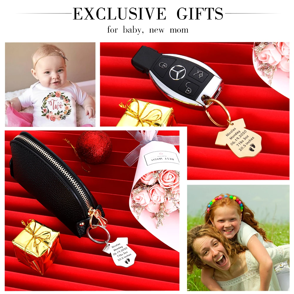 Брелок для ключей новорожденных девочек и мальчиков | Украшения аксессуары