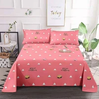 bed sheet pillowcase 3 piece set of bed sheet single bed single bed double bed cartoon simple and warm