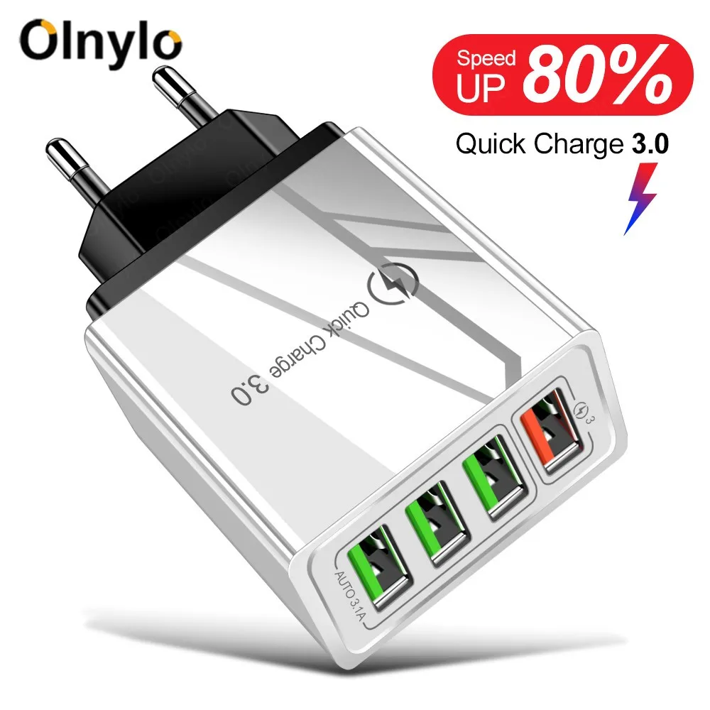 USB зарядное устройство Quick Charge 3 0 адаптер для iPhone 11 планшет портативное настенное