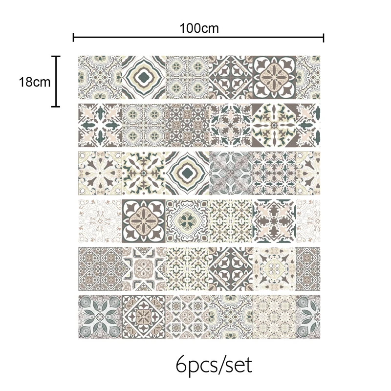 6 шт./компл. цветочный 3D лестницы Стикеры съемный Водонепроницаемый чердак шаг