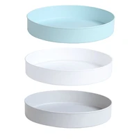 360 degree rotating cabinet organizer kitchen bathroom cosmetic turntable storage tray non slip spice round rack plate
