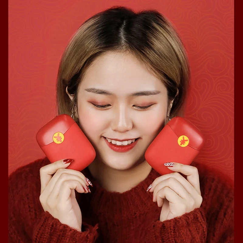 

4000Mah 5V Chinese Style Red Envelope Usb Rechargeable Electric Hand Warmer Heater Travel Handy Mini Pocket Warmer