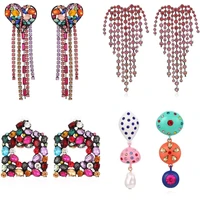 2022 trend bohemian tassel statement earrings jewelry for woman party