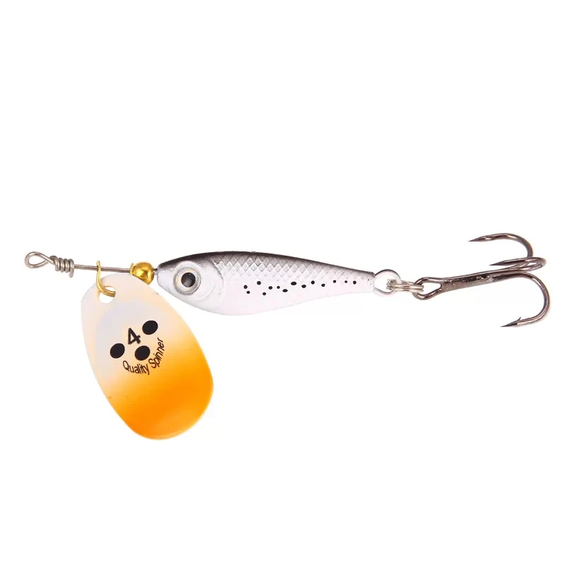 

1PCS Fishing bait 4 colors fish-shaped rotating artificial fake bait hard bait 11g15g20g wide composite sequin hook hard hook