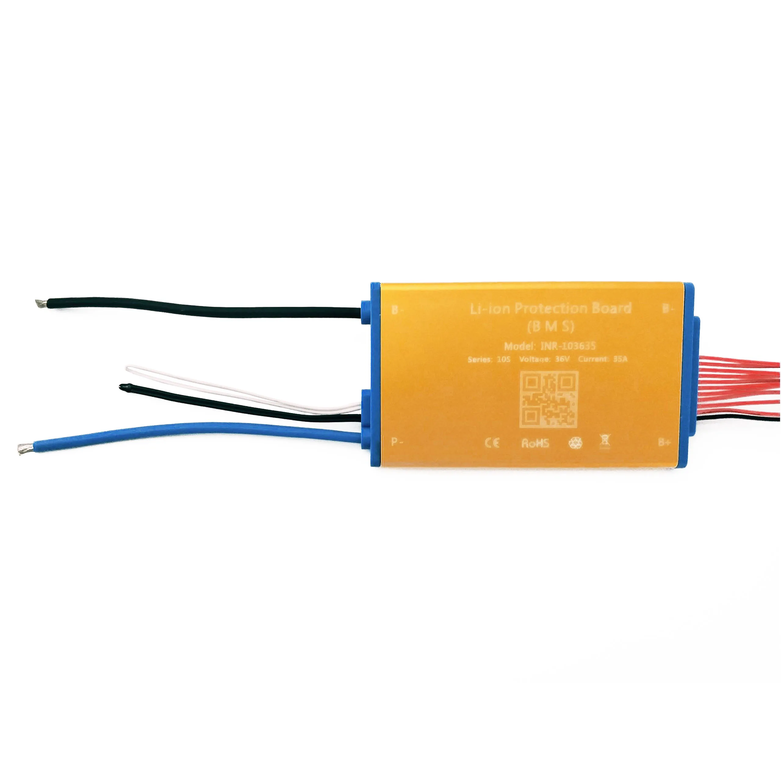 Супер тонкий 36V 10S 15A 25A 35A BMS Li ion PCM PCB с тепловым датчиком и выключателем для батареи