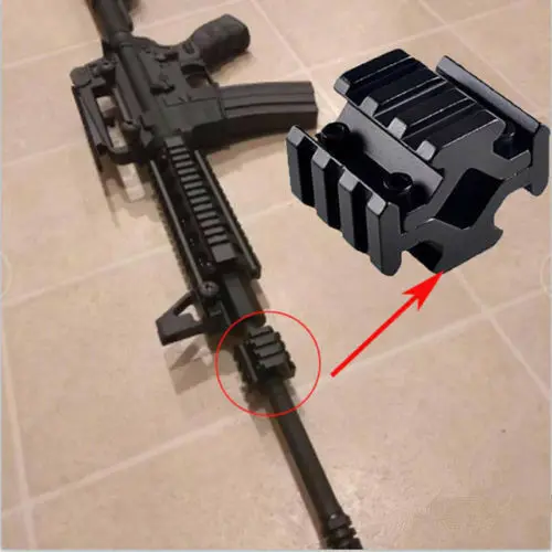 20 мм рельсовое Крепление Адаптер Винтовки Пикатинни 4 стороны Вивер баррель