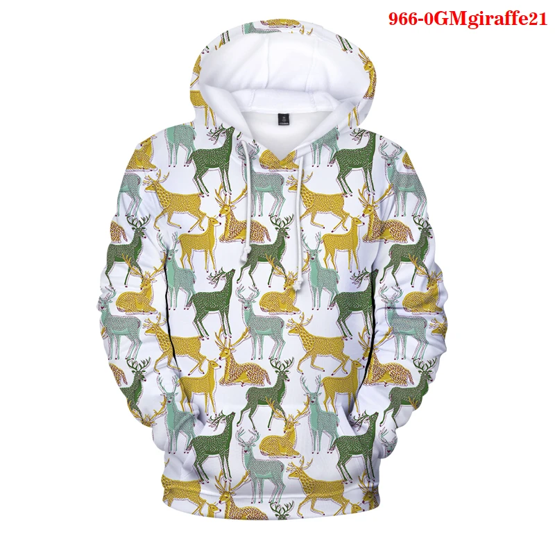 

Animal Printed Clothes Giraffe 3D Hoodies Cute Sweatshirts Fashion Tops for Women Mens Clothing Aesthetic Hoodies Gothic Tops