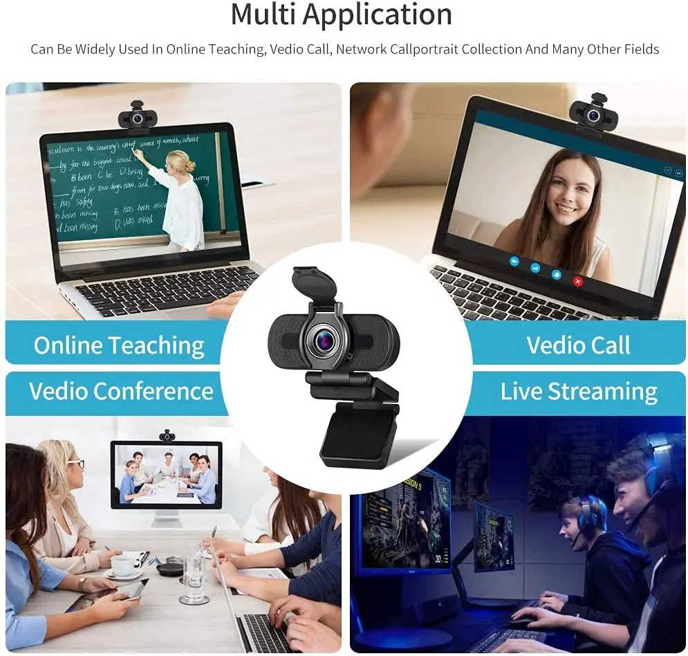 Веб-камера Dericam 720P с микрофоном USB компьютерная веб-камера подключи и работай для