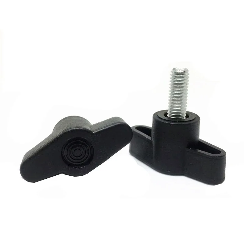 Черная нейлоновая пластиковая ручка Z головки 10 шт./лот M5 длина резьбы 12 16 20 25 30 мм