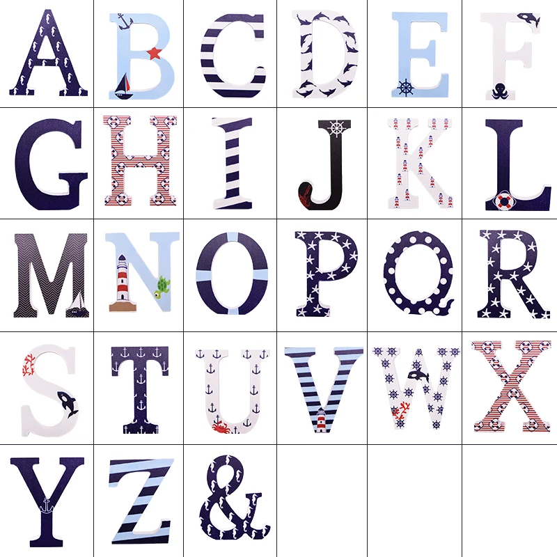 1 шт. Деревянный алфавит 10 см | Дом и сад