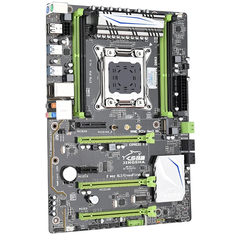 Материнская плата LGA 2011-V2 4 канала 64 ГБ DDR3 ECC ОЗУ NVME M.2 USB3.0 SATA3.0/2 0 для Intel Xeon V1 V |