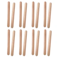 8pairs claves teaching aids home school natural hardwood instrument professional orff rhythm sticks beginner 8 inch
