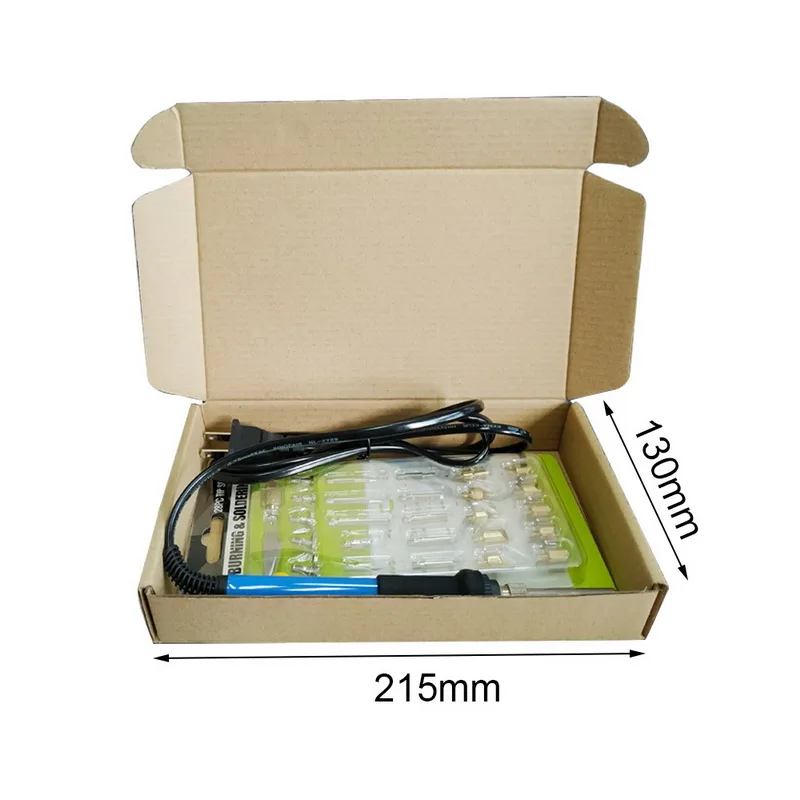 

60w Power Adjustable Temperature Soldering Iron Carving Pyrography Tool Wood Embossing Burning Soldering Pen Welding Tips Kit#9