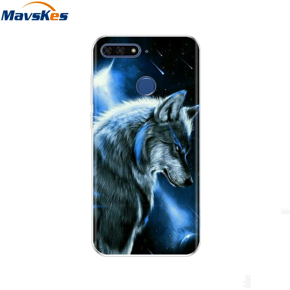 58 Для huawei Y6 чехол 5," дюймов ATU-L21 Мягкий Силиконовый ТПУ задняя крышка для телефона 360 Защитный чехол для huawei Y6 Prime Y 6 - Цвет: 58