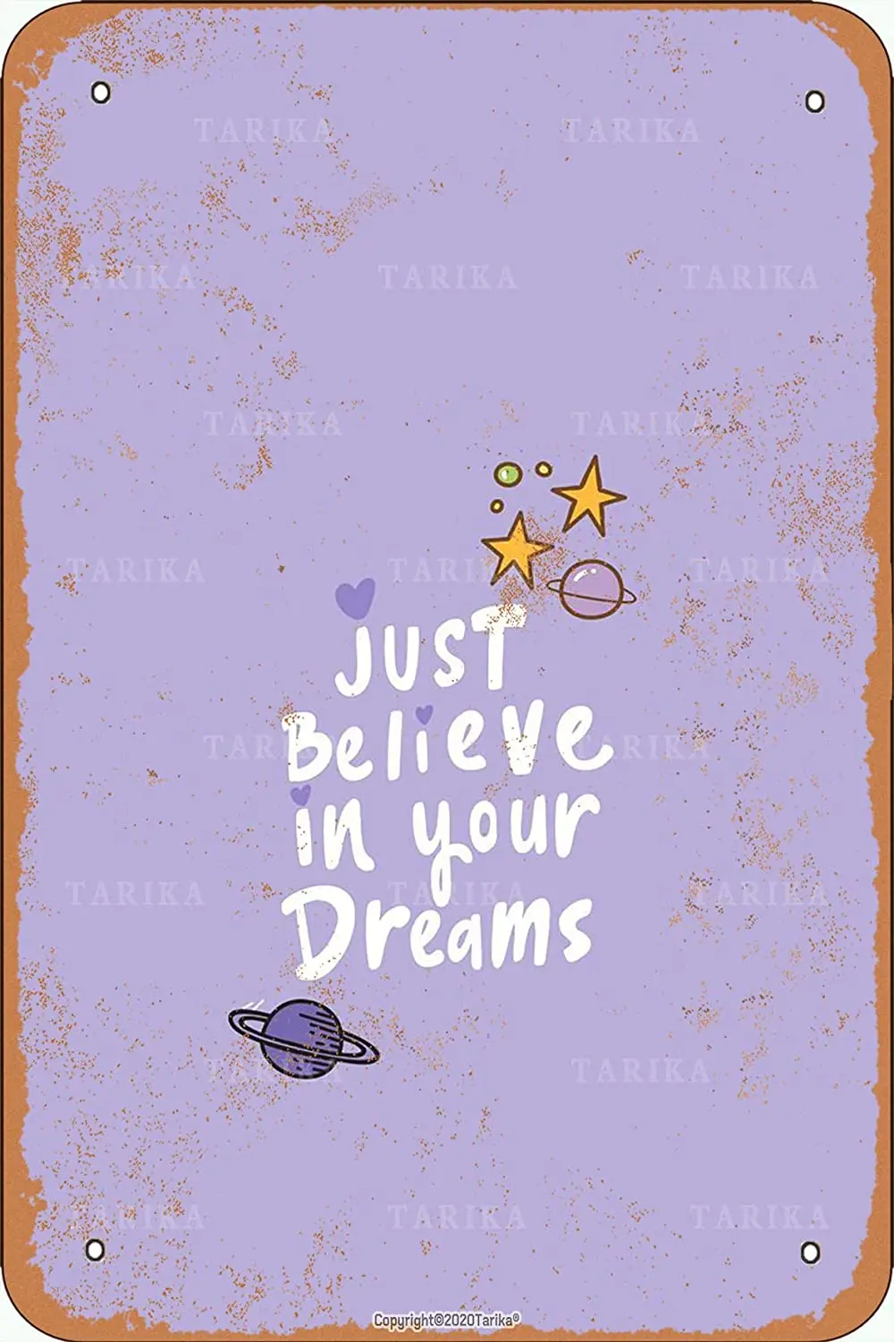 

Металлический винтажный декоративный знак для стен «Just Believe In Your Dreams», 20 х30 дюймов