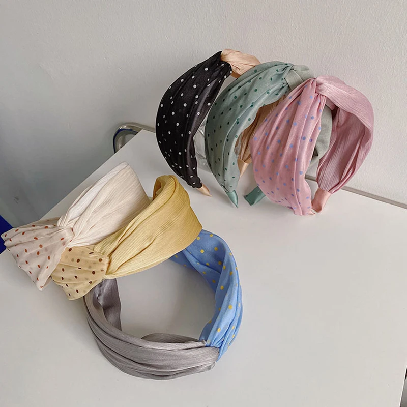 

INS Temperament Print Wide Hairbands Headband For Women FashionBezel Hair Bands Hair Accessories Ladies Elegant Retro Headwear