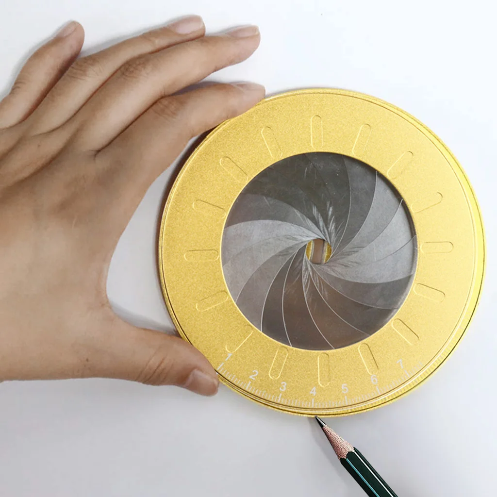 Регулируемый Круглый Инструмент из нержавеющей стали измерительная креативная