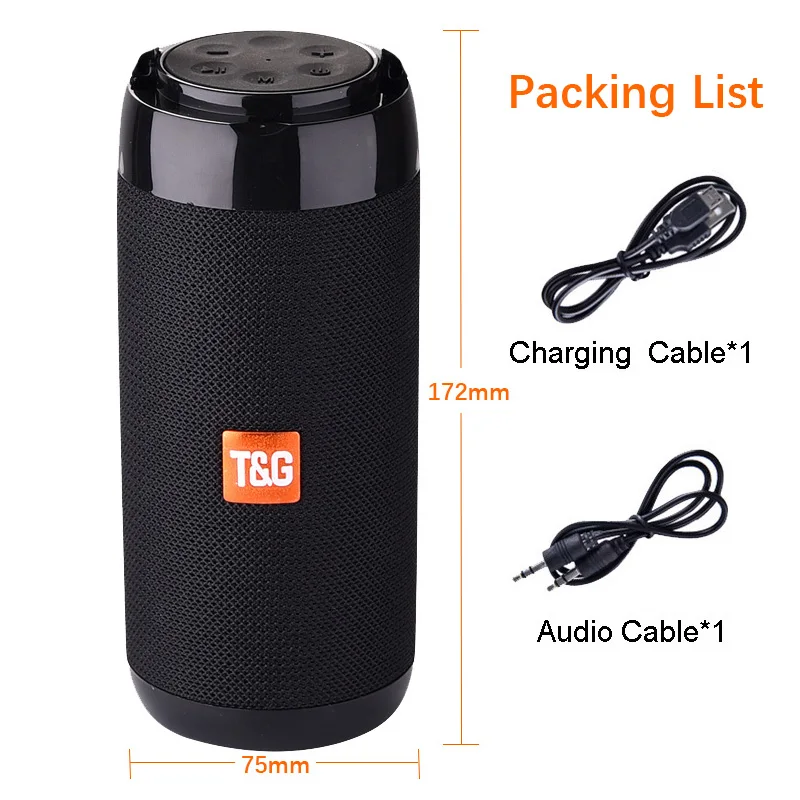 Водонепроницаемая портативная Bluetooth колонка уличные беспроводные колонки с