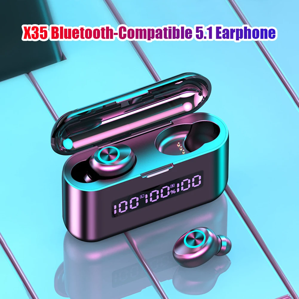 

Wireless Earbuds Half Noise Low Latency Earphone TWS HiFi Stereo Sound Headphone with Mic Bluetooth-Compatible 5.1