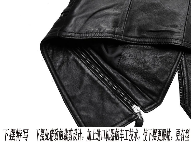 

women's fashion O-neck genuine black sheepskin slim fit coat women korean style lady's leather jacket