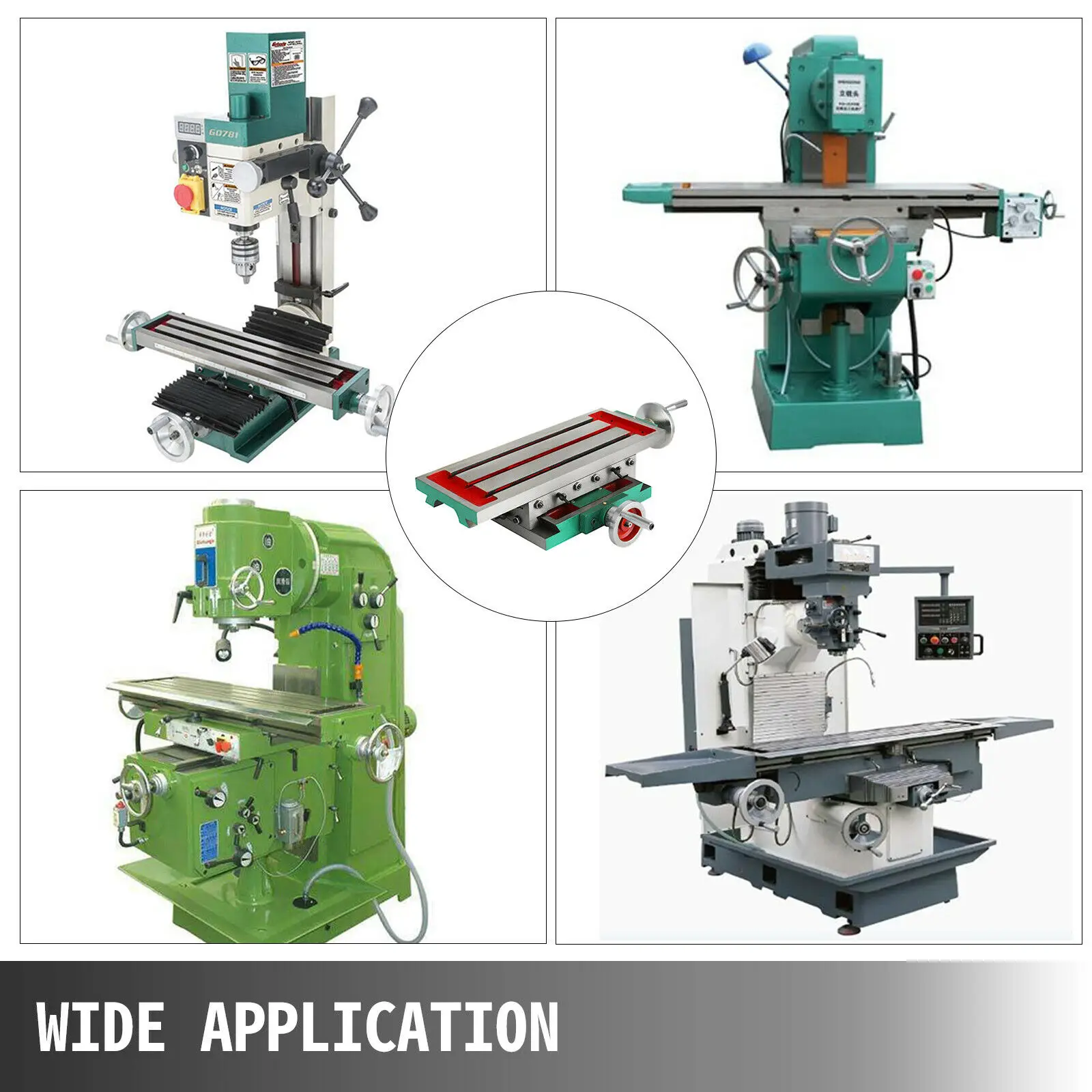 Milling Table Working Cross slide Table Worktable Cross Milling Machine Compound 2 Axis 4 Ways Working Table