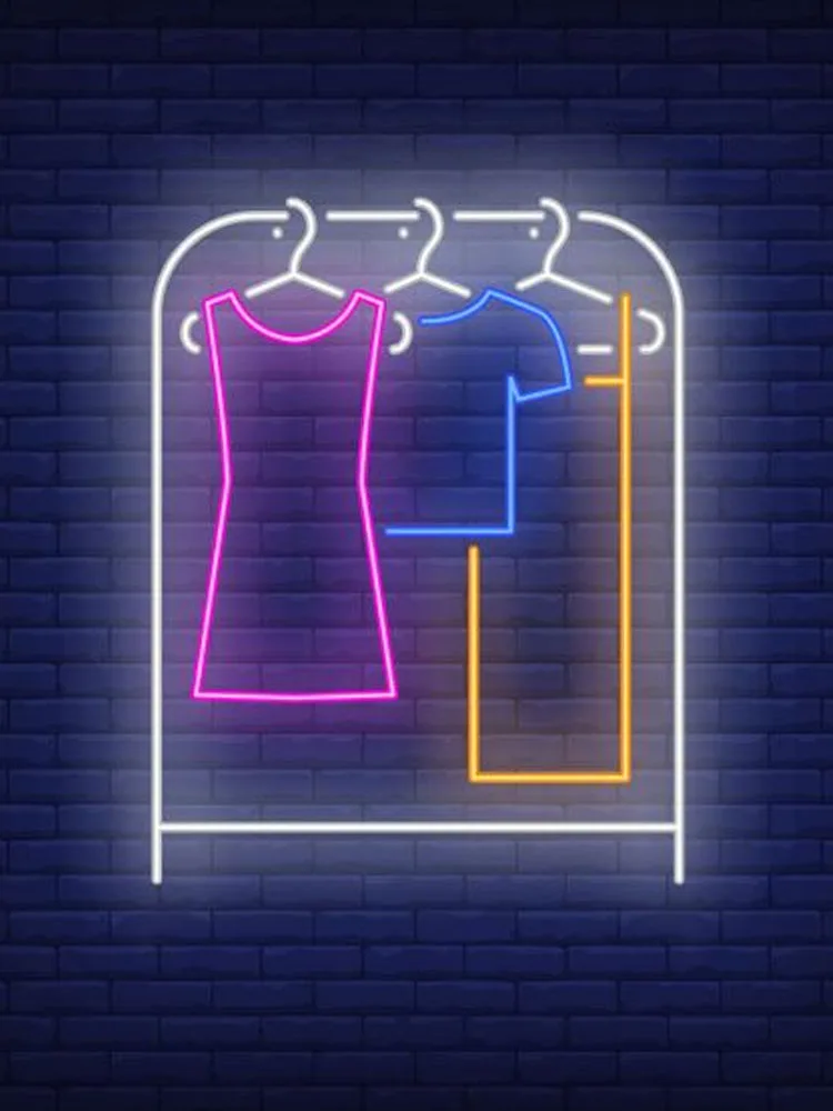 

Neon Sign For Clothes On Rack Lamp real glass tubes resterant decorate shop sell light Neon Light Art Iconic Sign Pet Shop Sign