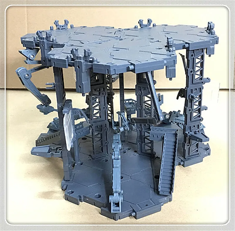 Ангар гаражная база сцена(3 позиции) ДЛЯ Bandai 1/144 RG HG SD BB красная рамка Freedom Unicorn и т. д. Гандам D034