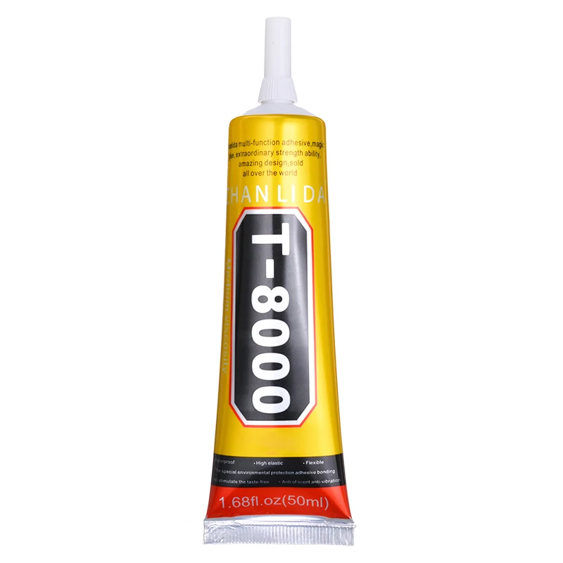 

50ml T-8000 Glue Adhesive Epoxy Resin Repair Cell Phone Frame Fix LCD Touch Screen Glue Point Diamond Jewelry Super DIY Glue