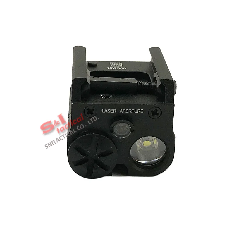 Тактический XC2 ультракомпактный фонарь для пистолета с красным лазером мини