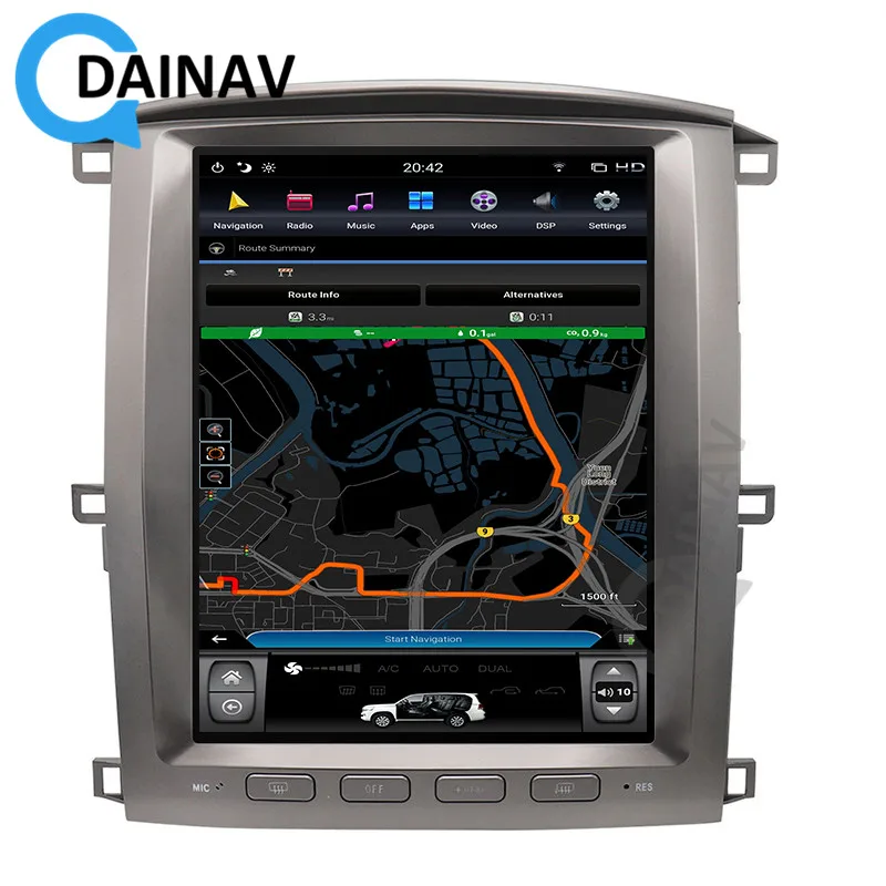 

Автомобильный мультимедийный плеер с HD-экраном для Toyota Land Cruiser 2003, 2004, 2005, 2006, 2007, автомобильная стереосистема, DVD, радио, GPS-навигация