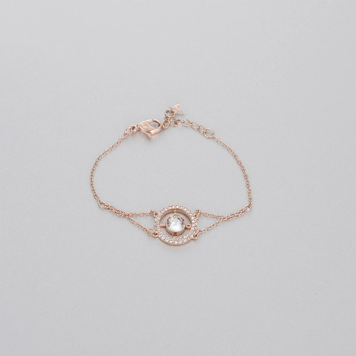

High Quality Bifurcated Lock Temperament Women Rose Gold Bracelet