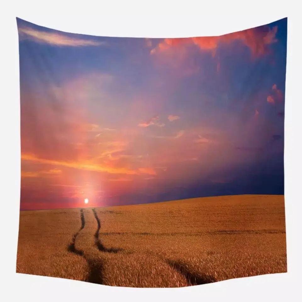 

Scenery Background Cloth Tapesry Beach Blanket Rectangle Polyester Tapestries Bedroom Throw Bedspread