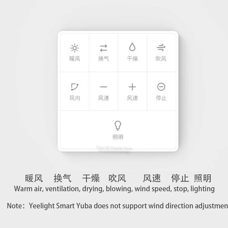 Умный обогреватель для ванной Xiaomi Yeelight, мобильное приложение Bluetooth, дистанционное управление, 8 в 1, нагреватель для ванны, 3 передачи, быстрый нагрев, нагреватель для ванны