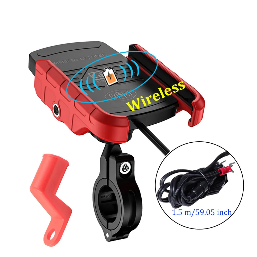 Держатель телефона для мотоцикла беспроводное зарядное устройство быстрая