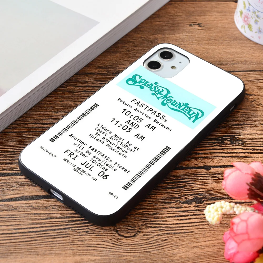 

For iPhone Splash Mountain Fastpass Soft TPU border Apple iPhone Case