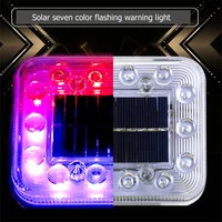 ourfeng indicator lights solar led prevention vehicle rear end collision flashing strobe night safety warning lighting