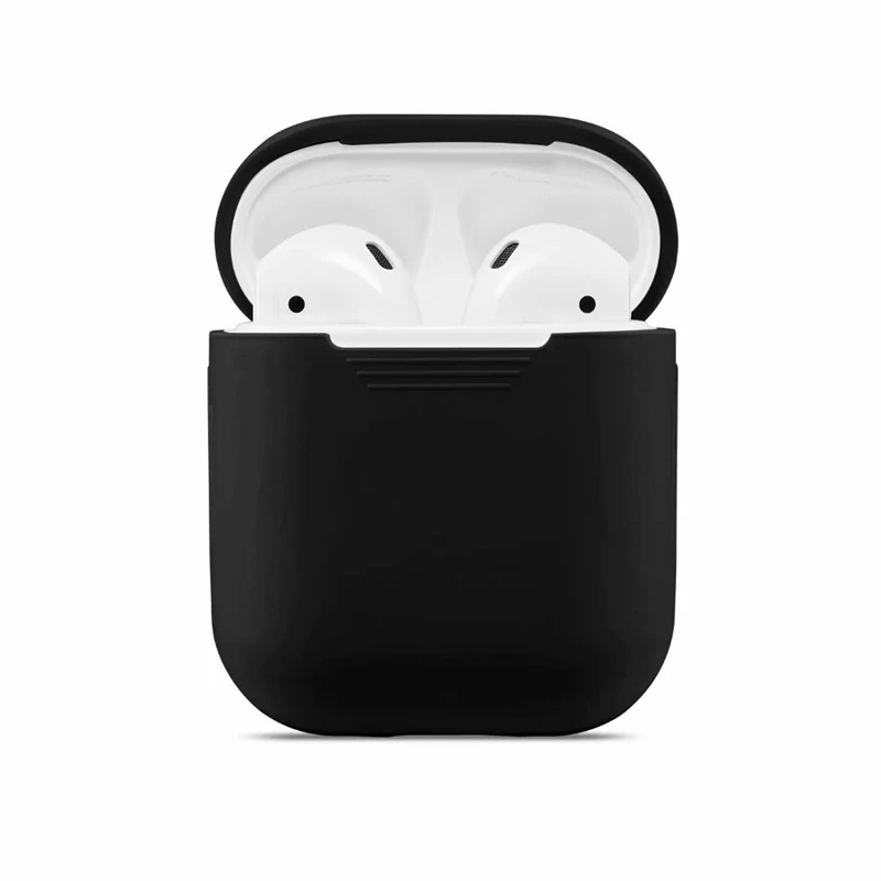 Цветной Мягкий силиконовый чехол для наушников AirPods 1/2 зарядки | Электроника