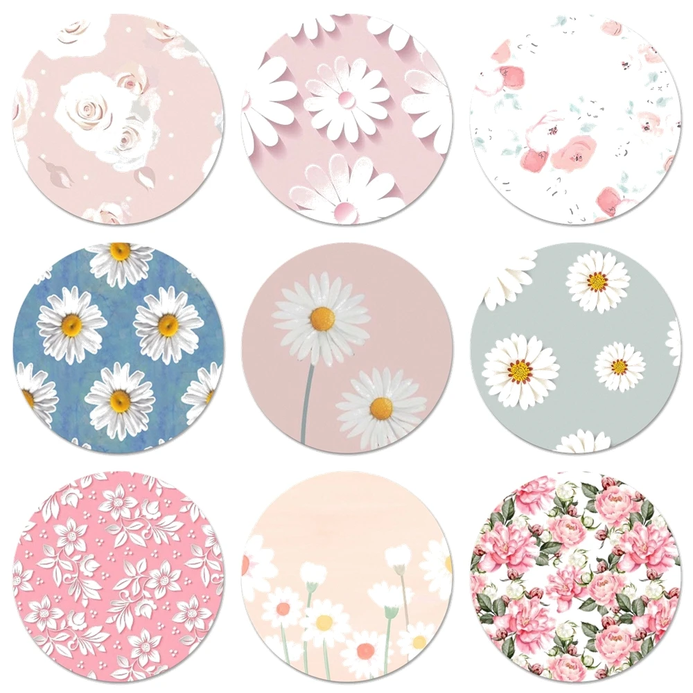 58 мм Модный Новый Популярный цветочный эстетический значок брошь заколка