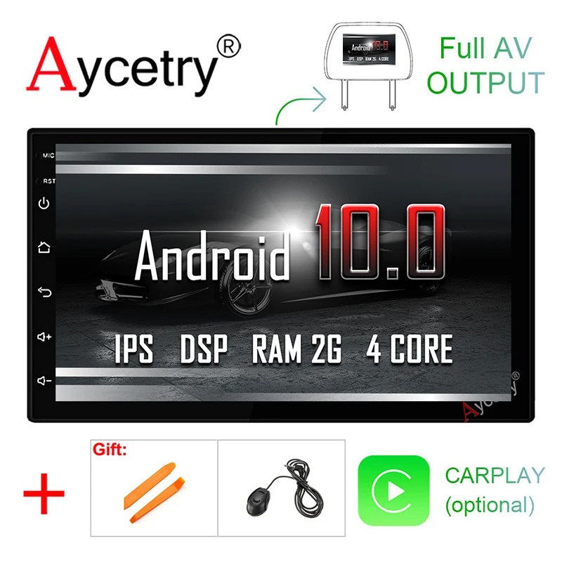 DSP ips для Nissan/hyundai/VW/TOYOTA/peugeot 307 2 din Android 10 Универсальный Автомобильный Радио ПК Мультимедийный плеер без dvd gps Авторадио