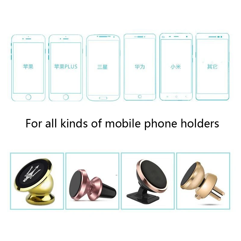 50pcslot 35mm laser pattern metal plate disk iron sheet for magnet mobile phone holder iron plate sticker for car phone holder free global shipping