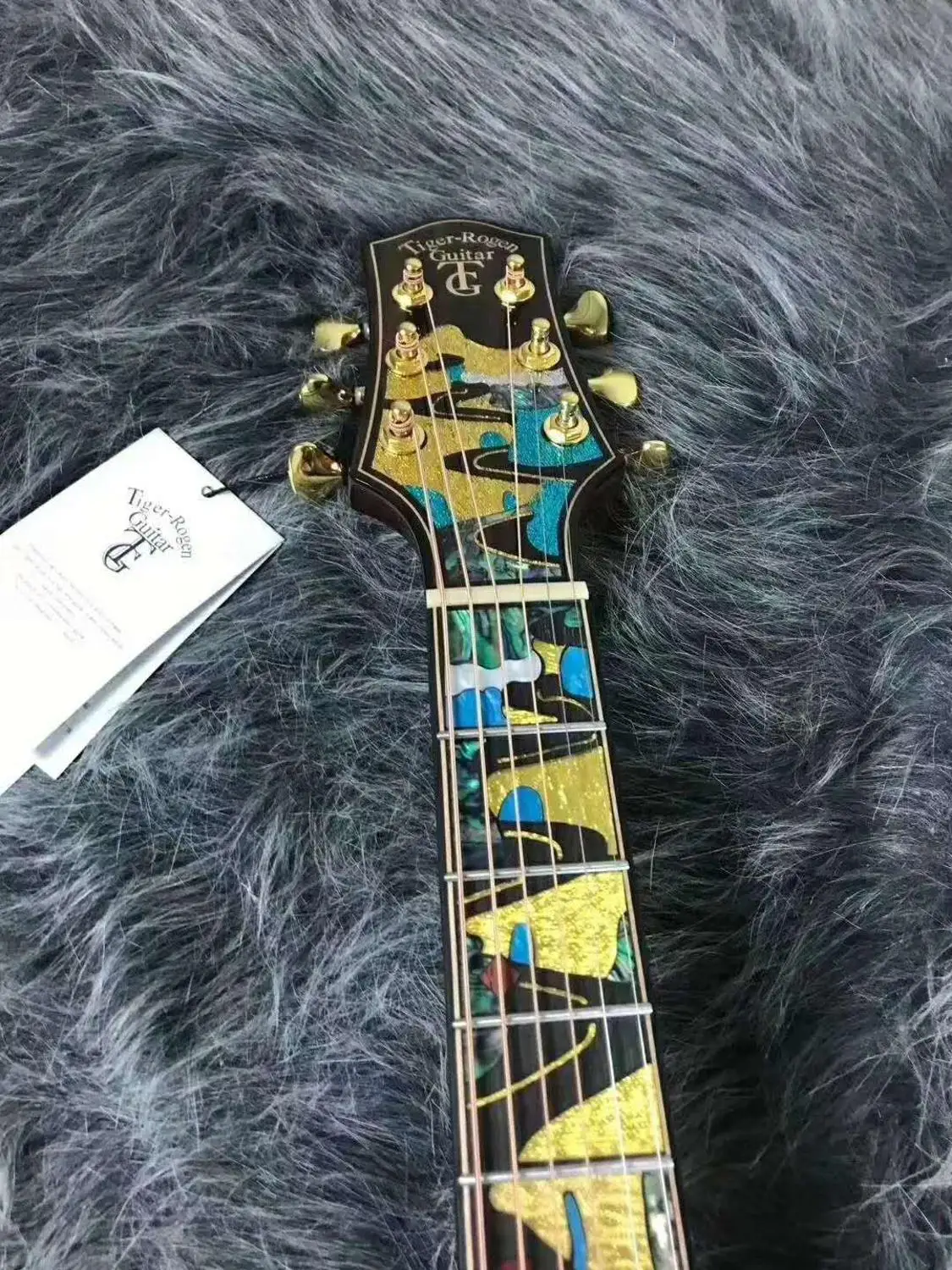 Новинка акустическая деревянная электрогитара Tiger rogen для начинающих|Гитары| |