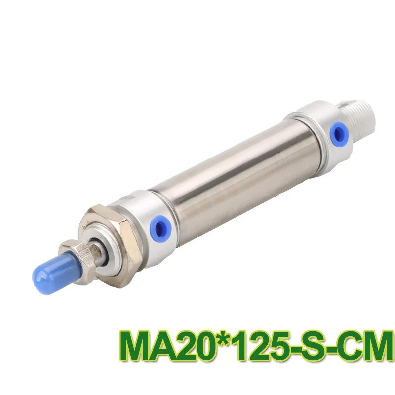 

MA 20-125 Airtac MA серии Тип Нержавеющая сталь Мини пневматический цилиндр двойного действия цилиндра MA20 * 125-S-CM MA20-125 20x125