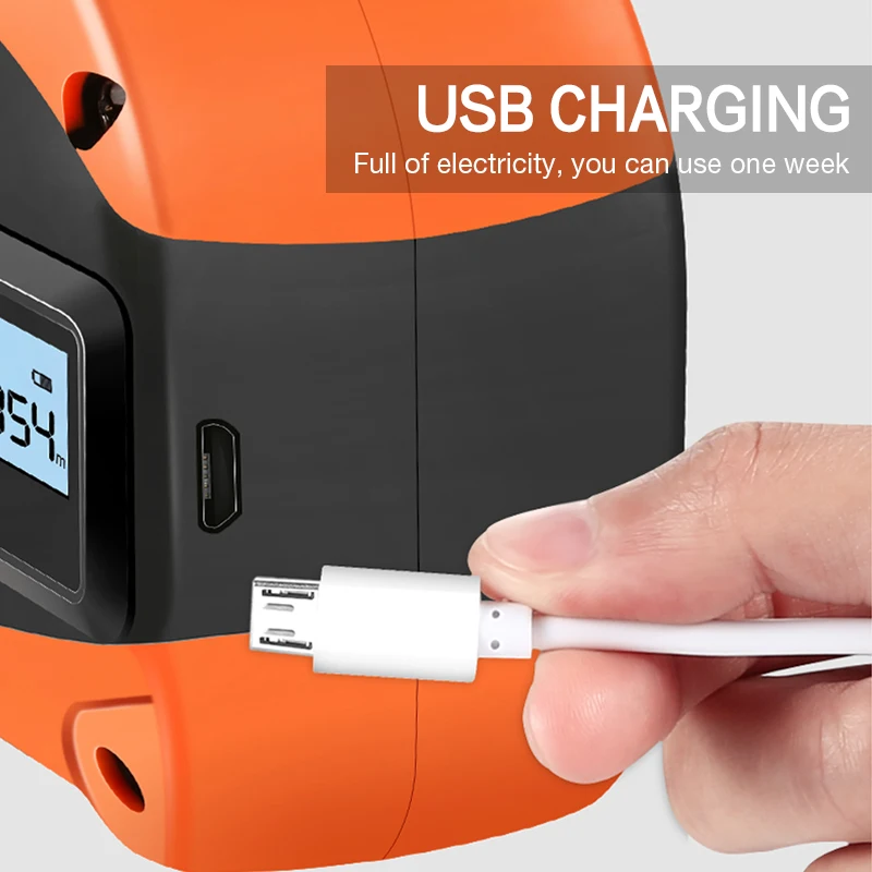 Лазерный дальномер 2 в 1 измеритель расстояния с ЖК дисплеем инфракрасный